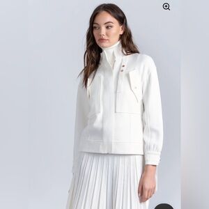Chic White Utility Jacket for Women